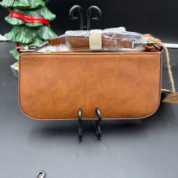 Catchfly Women's Cowhide Hair Convertible Tassel Crossbody/Shoulder Bag NEW - Picture 5 of 6